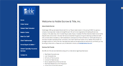 Desktop Screenshot of nobleescrow.com